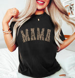 Mama Leopard Graphic Shirt, Vintage Mom Tee, New Mom Gift, Mother's Day Gift Womenswear Tops