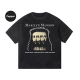 Manson Vintage Old Printed Graphic Tshirt, Sweatshirt, Hoodie Size S- 3XL,Gift For Women Top Womenswear Underwear Humen, Underwear Tshirt Lady Streetwear Human Shortsleeve Shoe Comfort T-Shirt Casual Crewneck