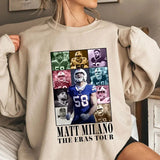 Matt Milano The Eras Tour Sweatshirt, Vintage Matt Milano Sweatshirt, America Football Sweatshirt, Gift For Football Fan