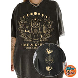 Me And Karma Vibe Like That Shirts, Cotton Unisex T-Shirt, Crew Neck, Size S- 3XL, Menswear Top, Womenswear Top Underwear Streetwear
