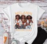 Melanin Cowgirl Swag Tee, Black Girl Group Shirt, Western Melanin, Emancipation Day, Free-ish Since 1865, Black Girl Magic Tee