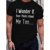 Men's Casual Geometric Print T-Shirt - Breathable Cotton, Crew Neck, Short Sleeve - Perfect for Summer & Outdoor Activities Made in USAstyle{n002}2