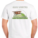 Mens T-Shirt: Crop Duster - Leave the smell behind Funny Meme Shirt - Sport, Menswear Crewneck Casual Shortsleeve
