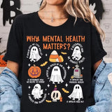 Mental Health Shirt Halloween Therapist School C0unselor Halloween Shirt School Psych0Iogist Teacher Funny Halloween Shirt Therapy Psych Shirt