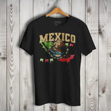 Mexican Flag Celebration Short Sleeve T-Shirt- Playera De Mexico