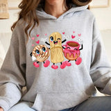 Mexican Valentine Sweatshirt, I Love U Mexican Shirt, Latina Mexican Pan Dulce Hoodie, Funny Mexican Conchita Heart, Unisex Sweater Pullover Tee