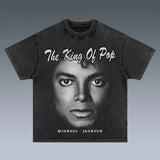 Michael Jackson Vintage Graphic 90s T-shirt, MJ Homage Retro T-shirt Unisex, Bootleg Inspired Unisex Shirt  The King Of POP Shortsleeve Comfort Underwear Top
