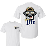 Miler Lite Black Retriever Hunting Dog Shirt, Miler Lite Shirt, Unisex Cotton, Short Sleeve T-shirt For Summer, Men's Top For Daily Wear