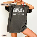 Milf N Cookies Comfort Colors Shirt, Stay At Home Milf Shirt, Funny Milf Shirt, Funny Tops Womenswear