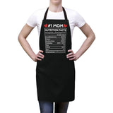 Mom Nutrition Facts Apron, Mother Day Apron, Kitchen Home Gifts for Mom Apron Cute Birthday Gift for Mom To Be Mama Mum Mothers Day Gift Her