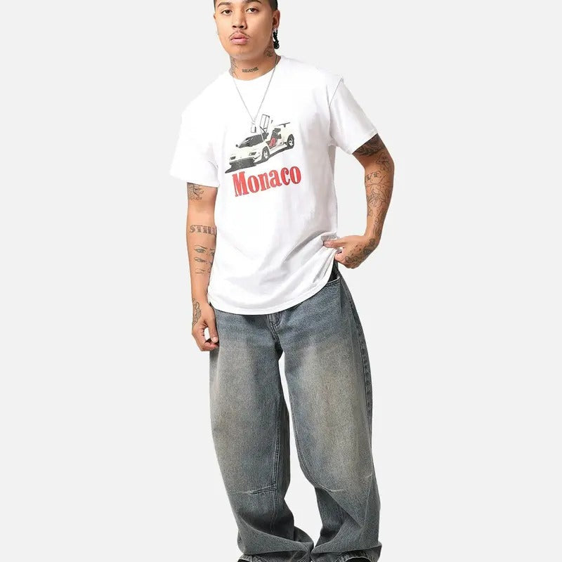 Monaco 1983 T-Shirt Trending Movie T shirt Vintage 90s T-shirt gift for Movie fans gift for him unisex T-shirt Shirt Fabric Menswear Casual Top