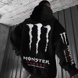 Monster Energy Ultra Black Hoodie, Unisex, Menswear, Street Racing men Shirt, Car Hoodie, Motocross Gift graphic hoodies