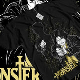 Monster Johan liebert T-shirt Tenma naoki urasawa Gift Exclusive Shirt All Size