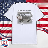 Moo Deng Gang T-Shirt, Gift For Her, Gift For Him Fabric Top Cotton