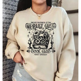 Morally Grey Book Club Sweatshirt Unisex Crewneck Pullover, Bad Boys Reader Gift, Cozy Bookworm Jumper, Literary Lover Apparel, Gray, Unisex Sweater Pullover Tee