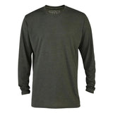 Moss Heather Long Sleeve Tri-Blend T-Shirt - Green