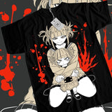 My Hero Academia T-Shirt & Sweatshirt, Himiko Toga Kawaii Graphic Tee, Anime Manga Lover Gifts Ball Cotton