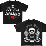 My Life My Rules Y2K Clothing Tshirt Graphic Tee Cotton Unisex Top Streetwear