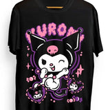 My Melody and Ku.ro.mi Anime Manga Girl Kawai Shirt All Size