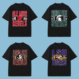 NCAA Vintage College Football T-Shirts 2025, All Teams Graphic Tee, Unisex Game Day Shirt, Sports Fan Apparel for Men Women