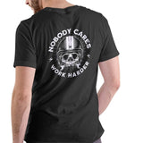 NOBODY CARES Work Harder T-Shirt Unisex Cotton Short Sleeve Tee with Graphic Design - Top, Menswear