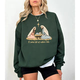 Nativity Scene Sweater, Christian Christmas Sweatshirt, Christmas Nativity Shirt, True Story Nativity, Religious Christmas Gifts, Jesus Tee