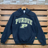 Ncaa Purdue Boilermakers Hoodie Purdue Pullover Sweater Purdue Hooded Jumper Purdue Boilermakers Logo Graphic Print Black Colour Small Size
