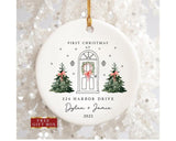 New Home Ornament, New Home Christmas Ornament 2023, Our First Christmas in Our New Home, Christmas Tree New Home Ornament, Address Ornament