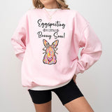 New Mom Easter Gift Pregnancy Announcement Sweatshirt Expecting IVF Mom Pregnancy Reveal Mothers Day Baby Shower Sweater Gift For New Mama