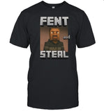 New Trendy GeorgeeFloyd Fent and Steal Mineecraft Parody  Shirt Game Graphic Tee Trendy Tee Funny Meme Gift Idea For Fans