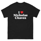 Nicholas Chavez Shirt, Gift Present, Gift For Him, Gift For Her, I love T-Shirt, I heart shirt, Love Shirt, Unisex Shirt Casual Classic