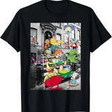 Nickelodeon Classic Nicktoons Hanging On Stoop - Unisex And Inclusive - Multiple Colorways - Full Size Range