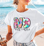 North Dakota Neon Splash DTF Transfers - THIS IS NOT A SHIRT
