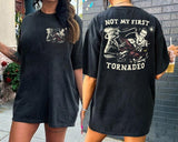 Not My First Tornado Shirt 2 Sides, Twisters With Glen Powell Retro Movie Poster Vintage Retro Shirt