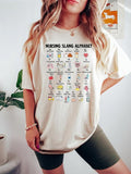 Nurse Shirts, Funny Nurse Alphabet T shirt Nurse ABCs Sweatshirt Registered Nurse Abcs Nursing Slang Terminologies Nursing Appreciation Gift