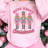 Nuts About Christmas ~ Unisex Apparel Relaxed Fit Printed In The USA Clothing Womenswear Casual Love Comfortable Cotton Crewneck