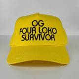 OG Four Loko Survivor Custom Embroidered SnapBack Hat Cap
