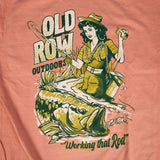 Old Row Outdoors Bass Girl Pocket Tee