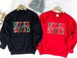 Office Squad Sweatshirt, Very Merry Sweater, Matching Office Crew X-mas Party Hoodie, Christmas Gift Sweater, Coworker Holiday Celebration Sweatshirt.