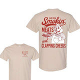Old Row The Smokin' Meats Graphic 2 Sides T-shirt DRG, Unisex T-shirt For Men, For Women