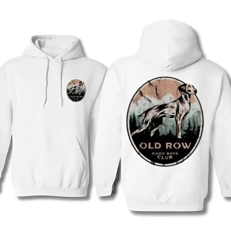 Old Row Unisex Hoodie , Good Boy Club, Hunting Dog Shirt, Full Colors, For Men, For Women