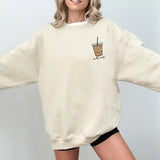 On The Rocks Coffee Sweatshirt, Cute Coffee Shirt, Iced Coffee Tshirt, Latte Lover Crewneck Sweatshirt, Halloween Fall Coffee Sweatshirt