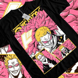 One Piece Anime T-shirt & Sweatshirt, Donquixote Doflamingo Graphic Tee, Anime Manga Lover Gifts Ball Cotton