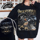 Onyx Storm Brave The Dark Sweatshirt | Fourth Wing Series For Fan | Violet Sorrengail Dragon Rider | Gift For Book Lover