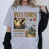 Onyx Storm T-Shirt, Fourth Wing Series Shirt , Dragon Rider, Bookish Tee Gift For Book Lover, Fantasy Book Tairn Andarna shirt