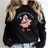 Out Here Lookin' Like A Snack Graphic Sweater Casual Street Style Fleece Crewneck Pullover Sweatshirt Tops Trendy For Women For Men, Perfect Gift