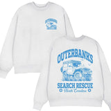 Outer Banks Search Rescue North Carolina Sweatshirt, OBX North Carolina Crewneck, Vintage Pogue Life Unisex Outfit, Trendy Aesthetic Location Summer