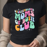 Overstimulated Moms Of Both Club Mother Of Boys And Girls Y2K Baby Tee, Mothers Day Baby Tee, Trendy Aesthetic Top Gift For Her