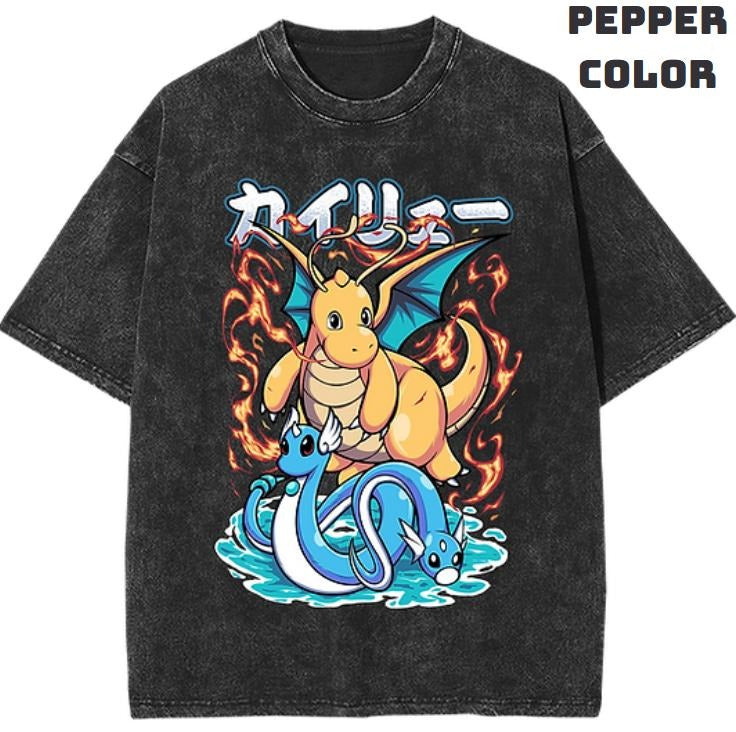 PXDragonite Vintage Graphic Tees, Dragonite Tshirt, Pokemon Shirts, Pokemon Merch, Anime Manga Shirt, Anime Clothing, Unisex Casual Outfits, Crew Neck Gifts For Men Women Streetwear Menswear Womenswear