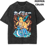 PXDragonite Vintage Graphic Tees, Dragonite Tshirt, Pokemon Shirts, Pokemon Merch, Anime Manga Shirt, Anime Clothing, Unisex Casual Outfits, Crew Neck Gifts For Men Women Streetwear Menswear Womenswear